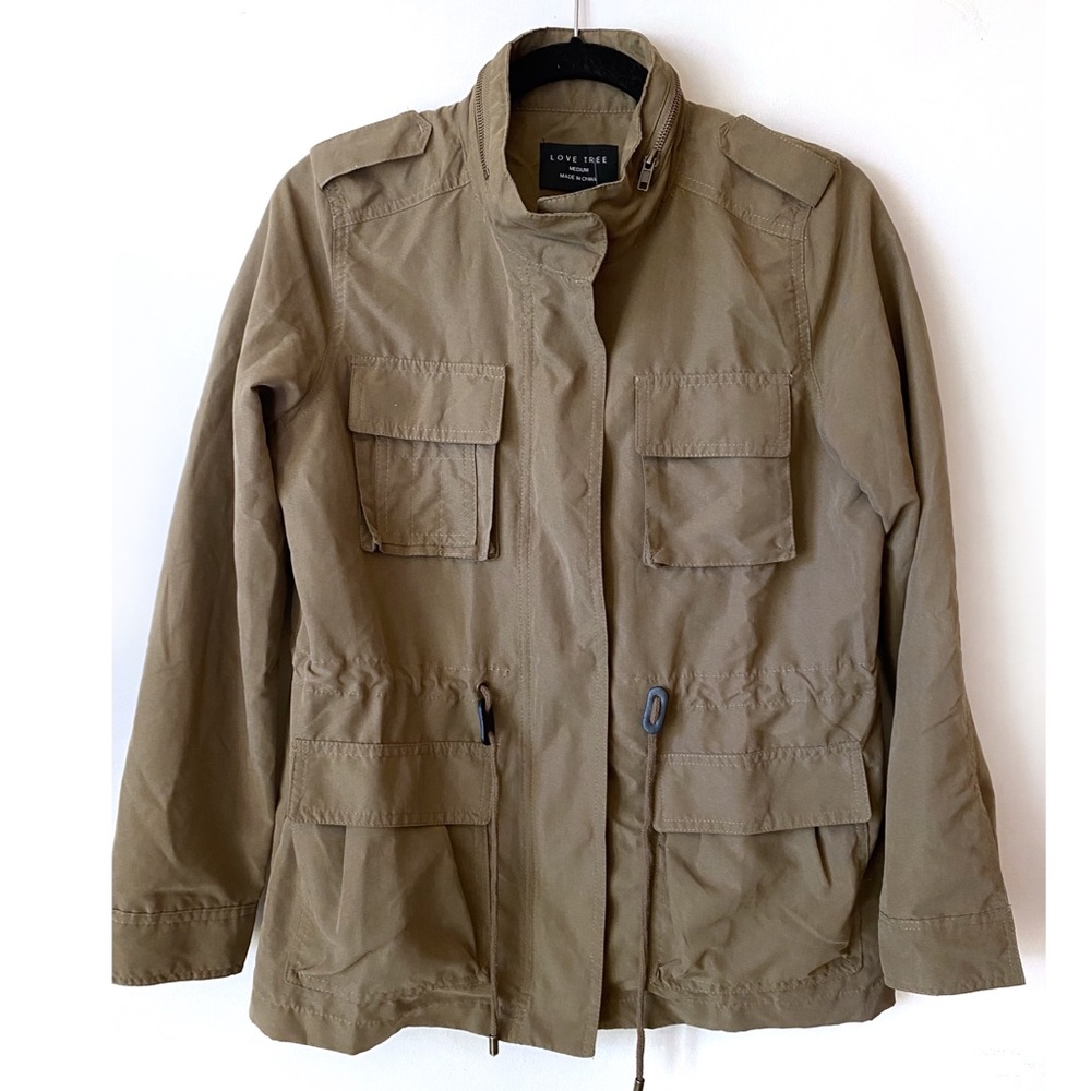 NWT Light Army Safari Jacket